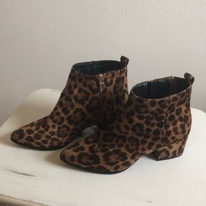 Leopard Ankle Boots